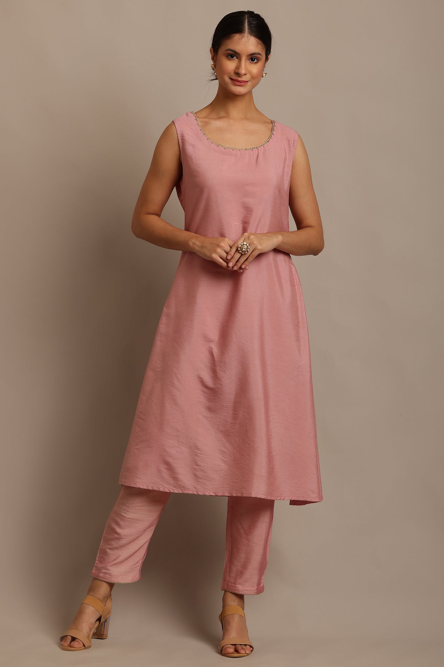 Soft Pink Angrakha Set