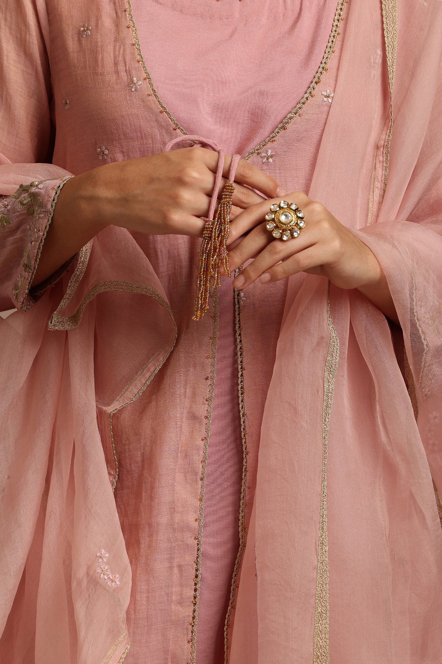 Soft Pink Angrakha Set